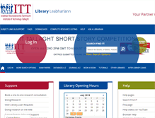 Tablet Screenshot of library.ittdublin.ie